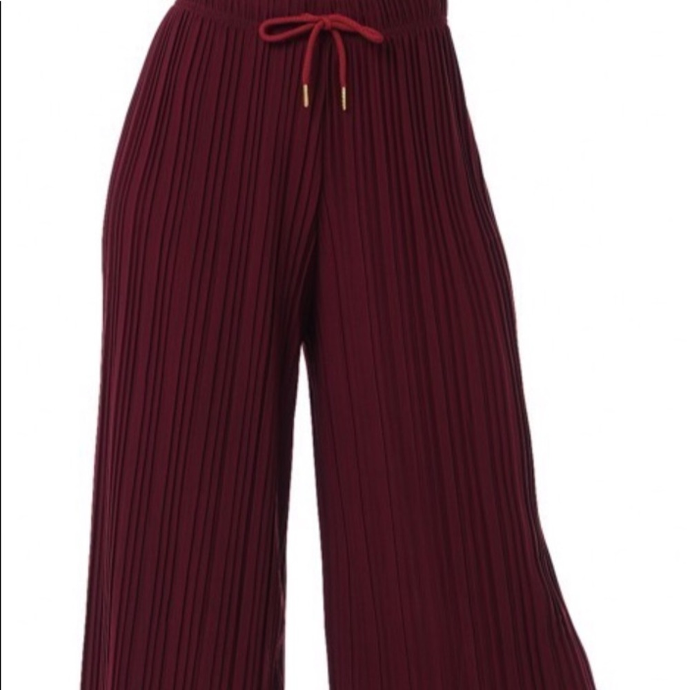 Pleaded Palazzo Pants